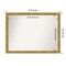 Angled Gold Non-Beveled Custom Framed Bathroom Vanity Wall Mirror